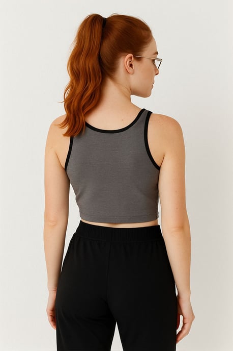 Geribbelde Mouwloze Crop Top - Image 5