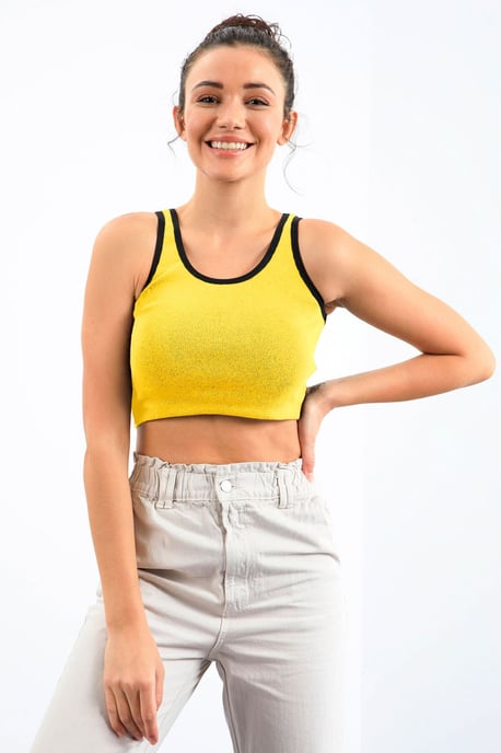 Geribbelde Mouwloze Crop Top - Image 5