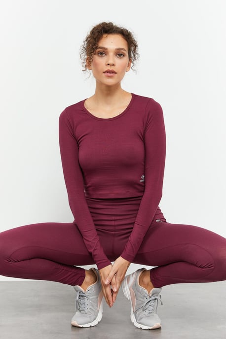 Slim-Fit Lange Mouwen Crop Top - Image 4