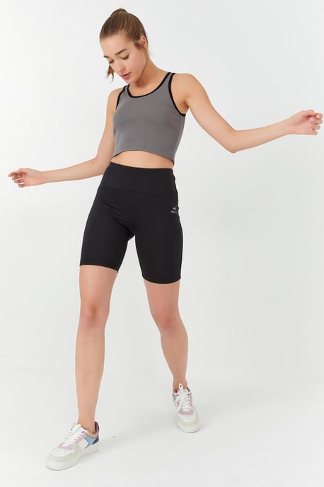 Geribbelde Mouwloze Crop Top - Image 1