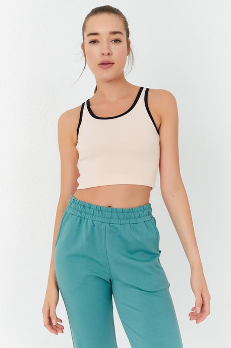 Geribbelde Mouwloze Crop Top - Image 3