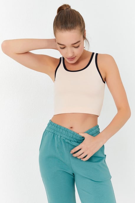 Geribbelde Mouwloze Crop Top - Image 5