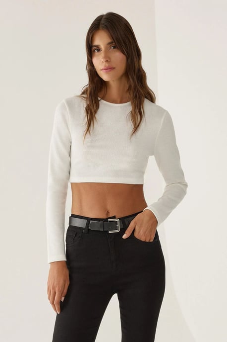 Slim Fit Crop Top - Image 1