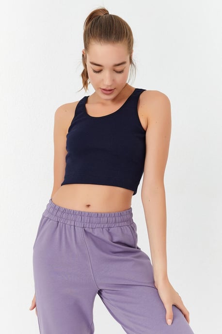 Geribbelde Mouwloze Crop Top - Image 5