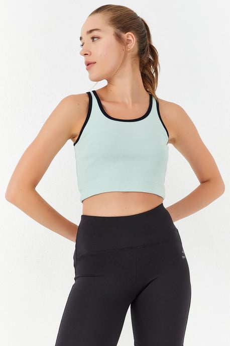 Geribbelde Mouwloze Crop Top - Image 3