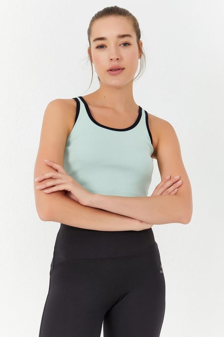 Geribbelde Mouwloze Crop Top - Image 6
