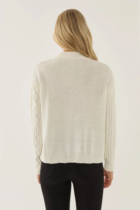 Gestructureerde Brei Cardigan met Knopen - Image 5