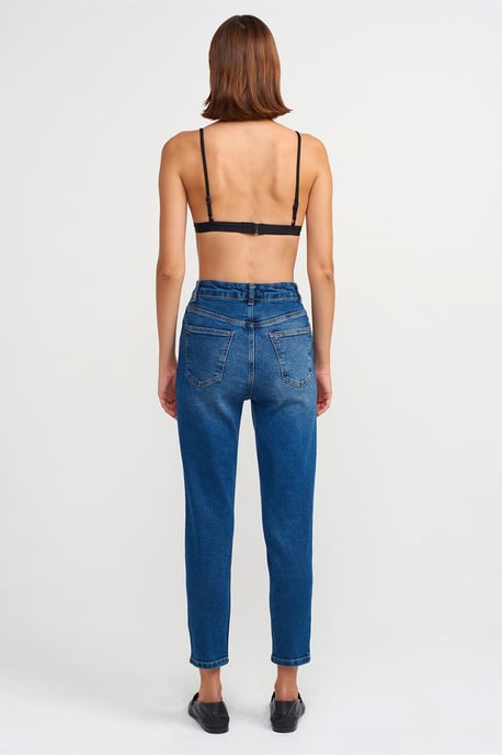 Dames Hoge Taille Slim Rechte Jeans - Image 2