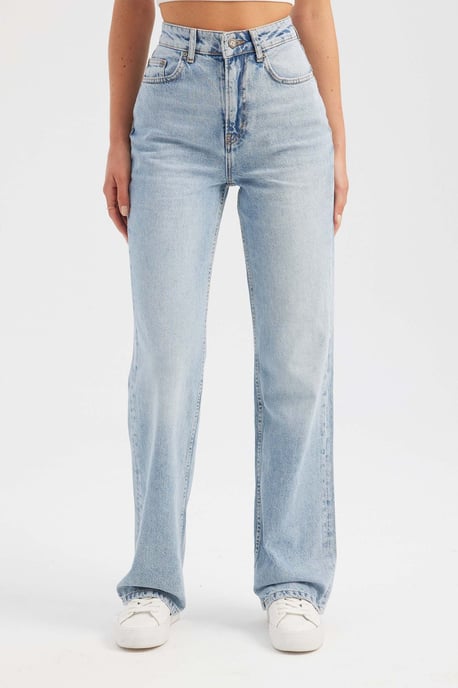 Hoge Taille Rechte Jeans - Image 2