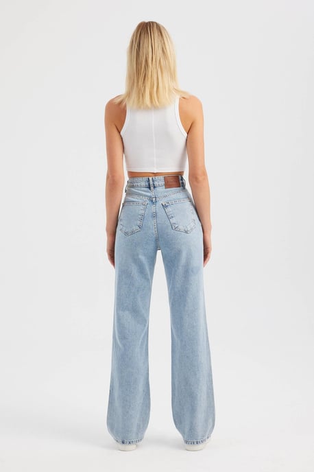 Hoge Taille Rechte Jeans - Image 4