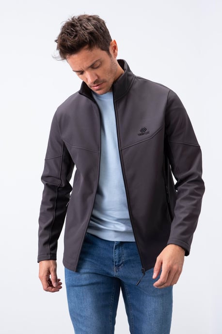 Heren Solid Scuba Zip-Front Jas - Image 3