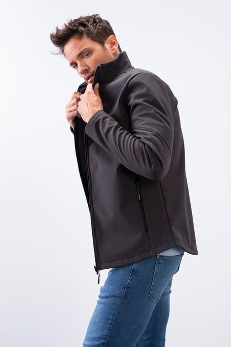 Heren Solid Scuba Zip-Front Jas - Image 5
