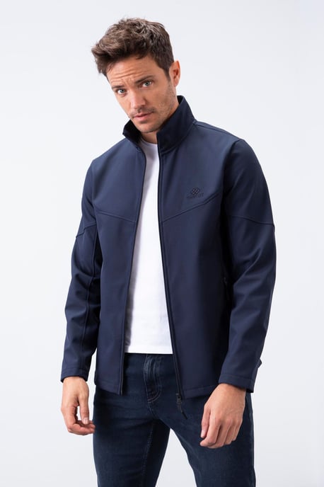 Heren Effen Scuba Zip-Front Jas - Image 2