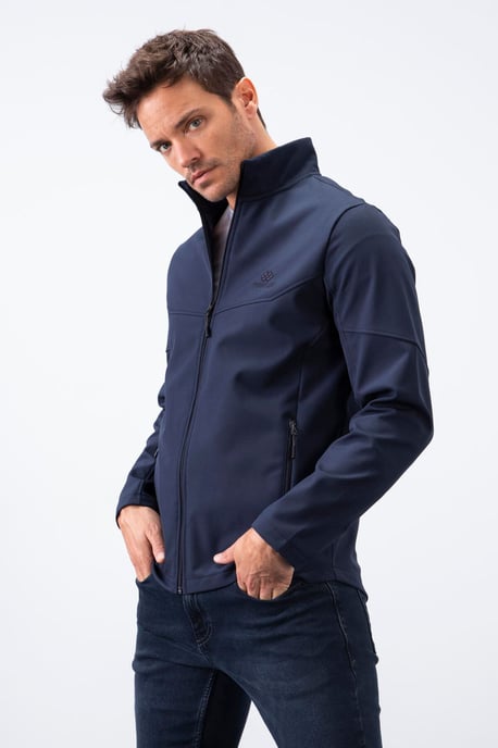 Heren Effen Scuba Zip-Front Jas - Image 5