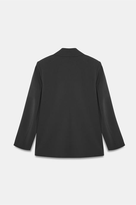 Dames Lange Crêpe Blazer Jas - Image 6