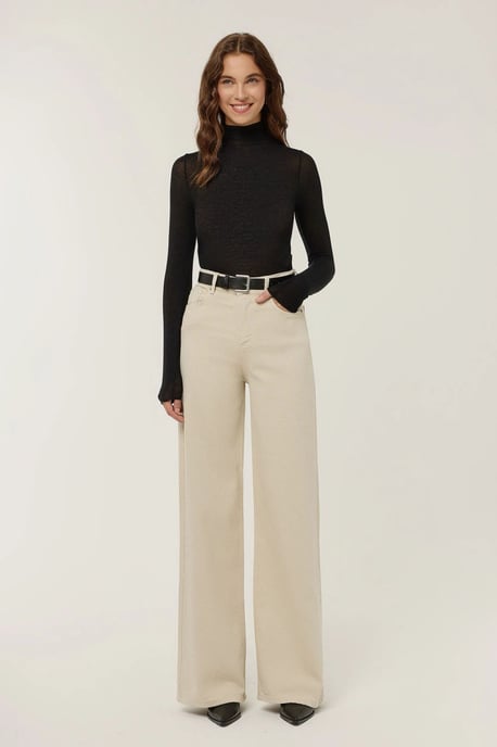 Hoge Taille Wijde Pijpen Jeans - Image 2
