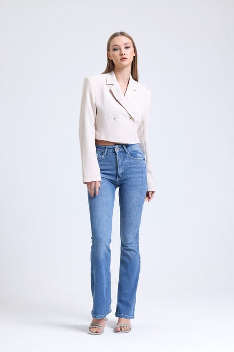 Hoge Taille Flared Jeans - Image 1