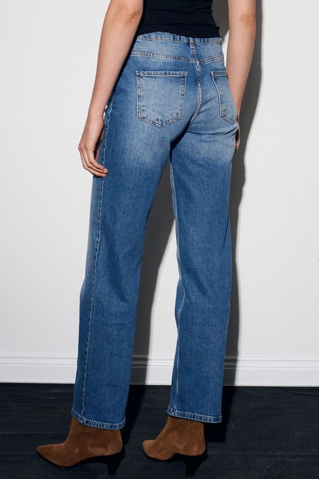 Vrouwen Hoge Taille Wijde Jeans - Image 4