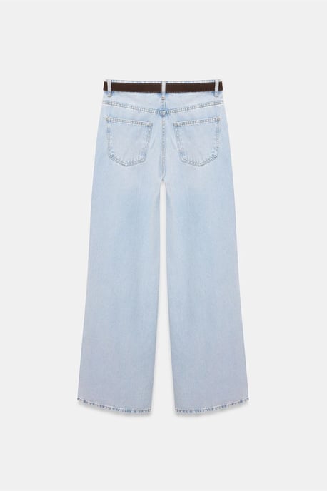Hoge Taille Wijde Pijpen Katoenen Denim Jeans - Image 6