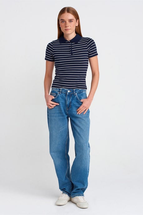 Hoog-Waisted Ballon Wijd-Leg Jeans - Image 1
