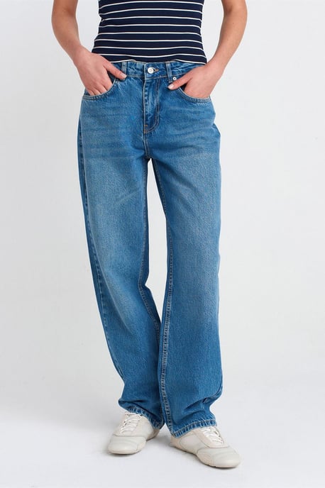 Hoog-Waisted Ballon Wijd-Leg Jeans - Image 3