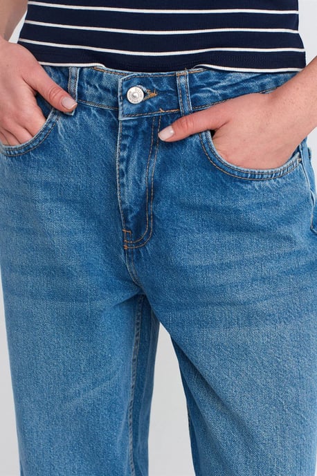 Hoog-Waisted Ballon Wijd-Leg Jeans - Image 4