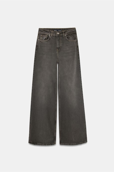 Hoog-Waisted Wijde Jeans van Katoen - Image 5