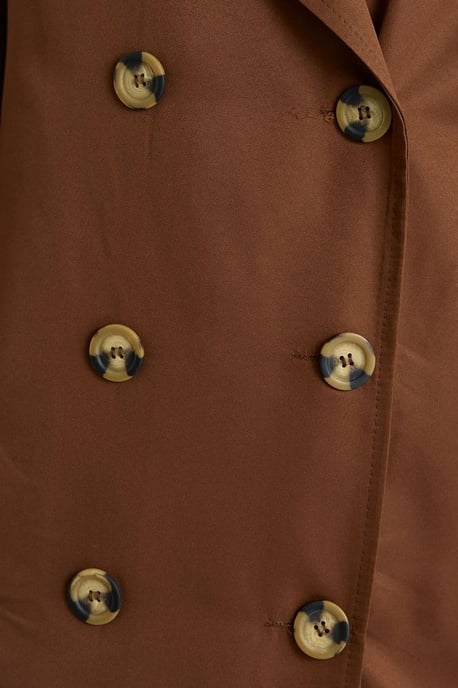 Dubbelzijdig Gordijn Trenchcoat met Ceintuur - Image 6