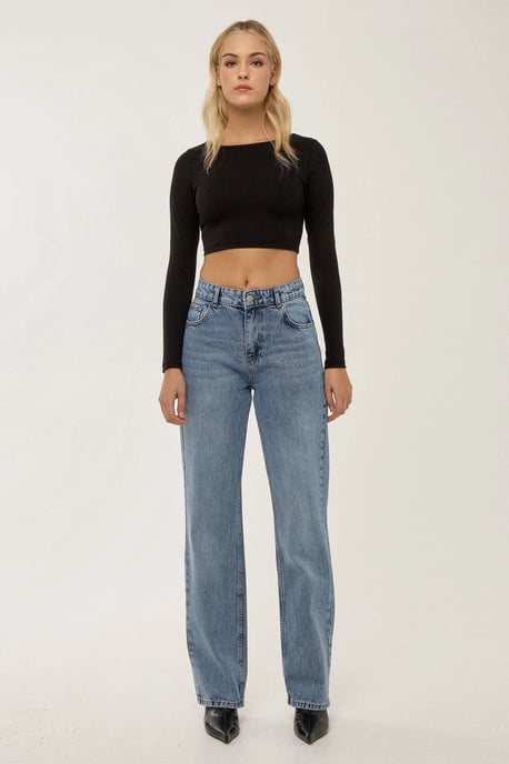 Rechtaf Medium Hoge Taille Jeans - Image 2