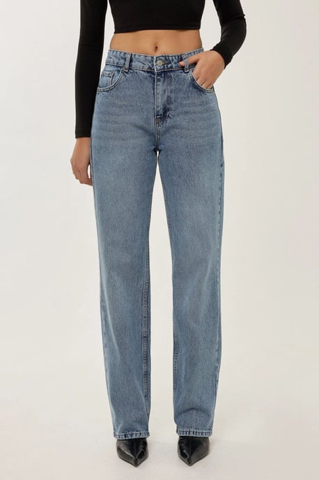 Rechtaf Medium Hoge Taille Jeans - Image 3