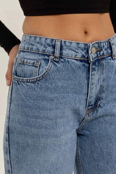 Rechtaf Medium Hoge Taille Jeans - Image 5