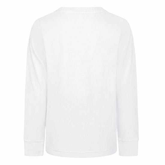 Nike Kinder-T-shirt met lange mouwen en camouflageprint (Wit) - Image 2