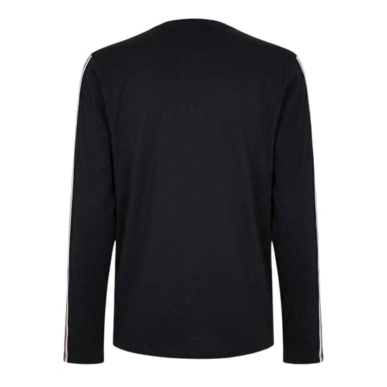 Boss Heren Uniek Gestreept Jersey T-shirt met Lange Mouwen (Zwart) - Image 2