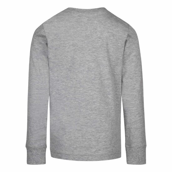 Nike Kinder-T-shirt met lange mouwen en camouflageprint (Donkergrijs) - Image 2