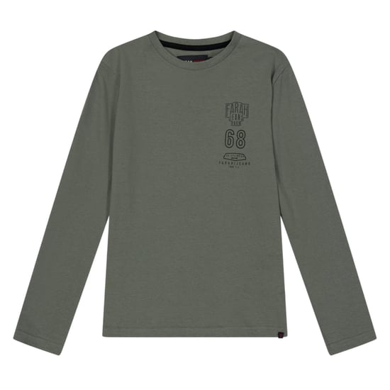 Farah Kinder/Kids Stacked Logo T-shirt met lange mouwen (Groen) - Image 1