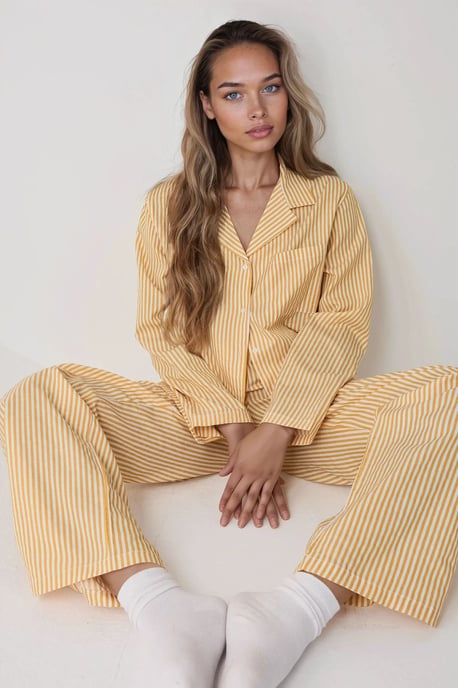 Gestreept Katoenen Pyjama Set - Image 3