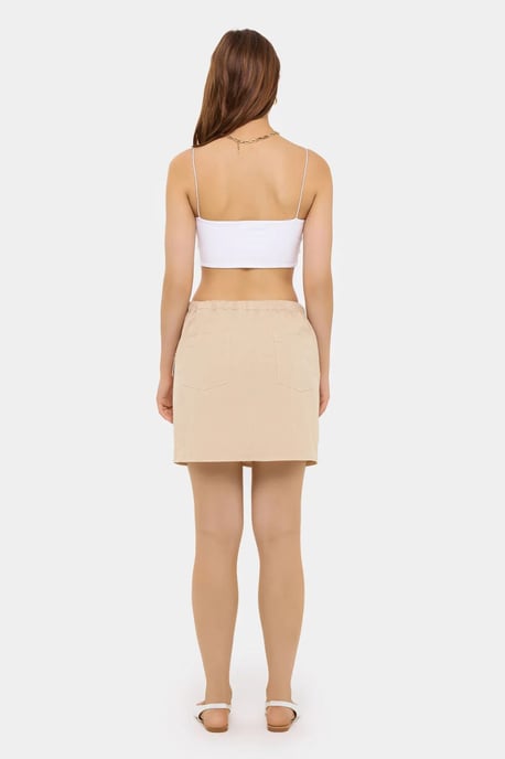 Katoenen Lage Taille Cargo Rok - Image 4