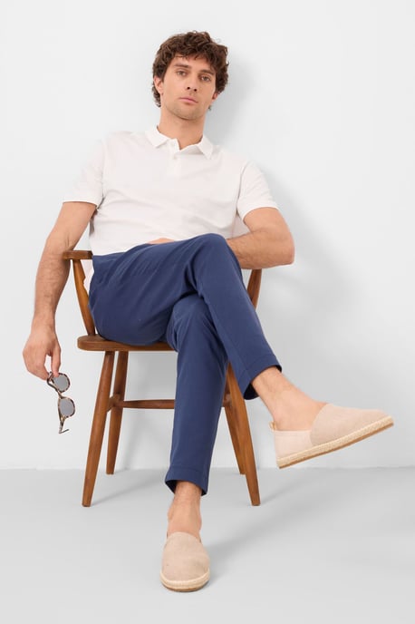Heren Chino's met Rechte Pijpen van Gabardine - Image 1