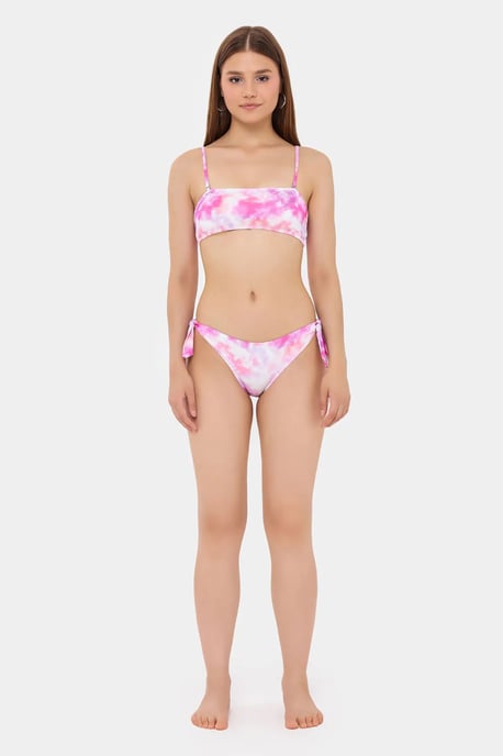 Tie Dye Bandeau Tiesides Bikini-set - Image 1
