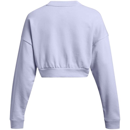 Under Armour Dames Rival cropped sweatshirt met ronde hals van badstof (Paars) - Image 2