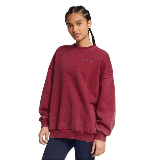 Under Armour Unisex Adult Crew Neck Oversized Sweatshirt (Rood) - Image 1
