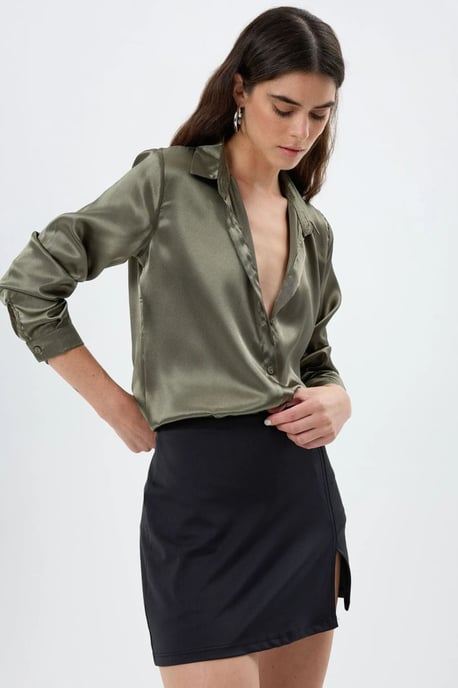 Satin Klassiek Shirt - Image 1