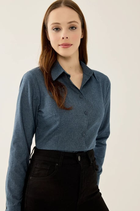 Geruite Knopsluiting Slim Fit Overhemd - Image 2