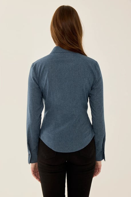 Geruite Knopsluiting Slim Fit Overhemd - Image 3