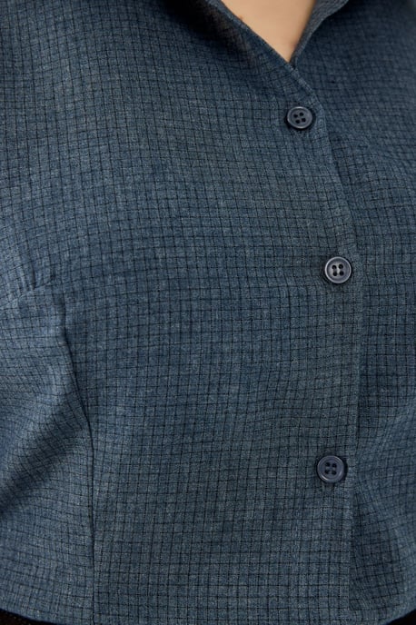 Geruite Knopsluiting Slim Fit Overhemd - Image 4