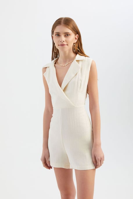 V-hals Jumpsuit met een Kraagdetail - Image 5