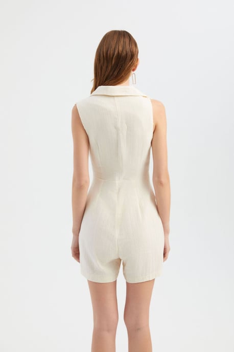V-hals Jumpsuit met een Kraagdetail - Image 6