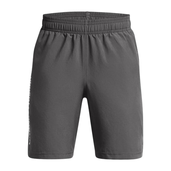 Under Armour Technische geweven korte broek met logo voor jongens (Grijs) - Image 1