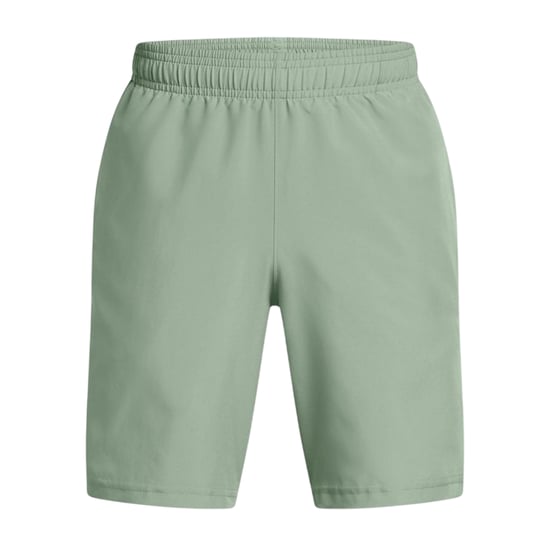 Under Armour Technische geweven korte broek met logo voor jongens (Muntgroen) - Image 1