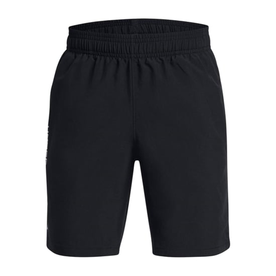 Under Armour Technische geweven korte broek met logo voor jongens (Zwart) - Image 1